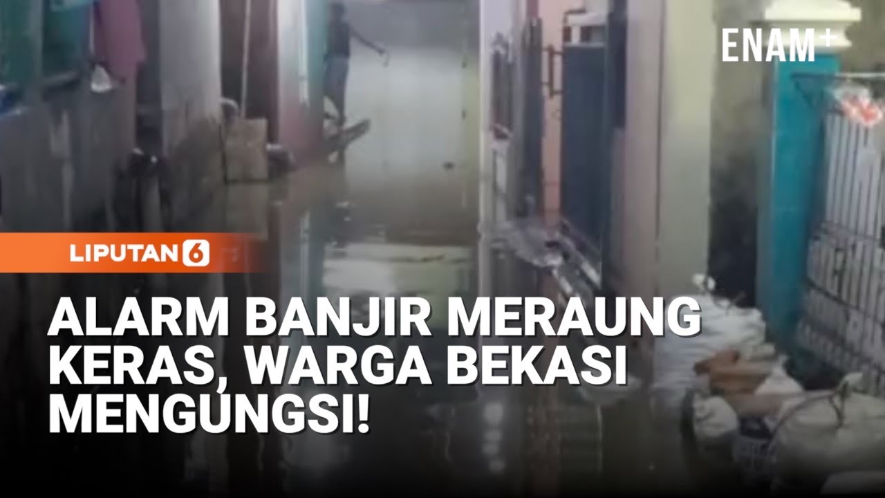 Air Kali Bekasi Meluap, Alarm Banjir Meraung Keras! | Liputan6