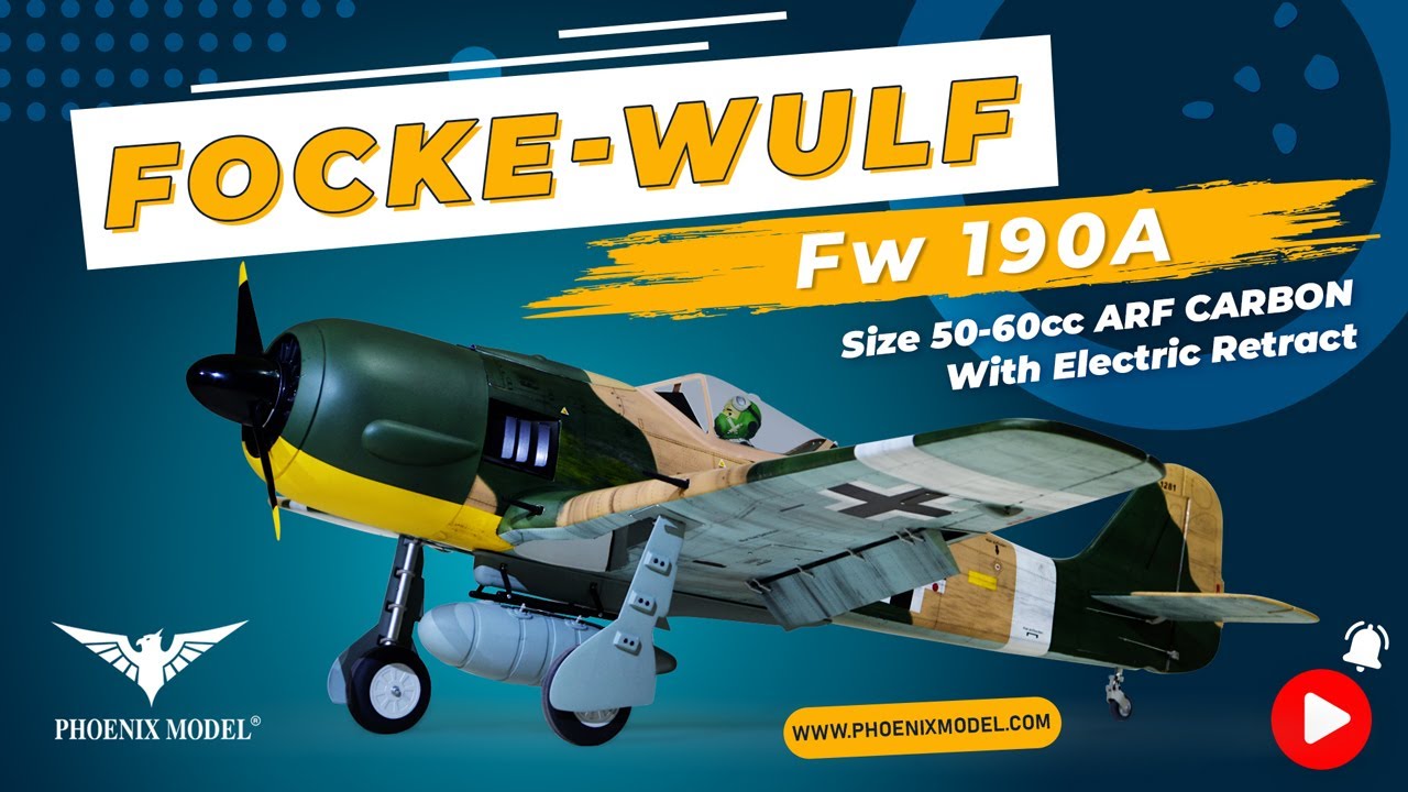 FOCKE-WULF Fw 190A 85'' W/Electric Retract 60cc ARF V2 - PH232