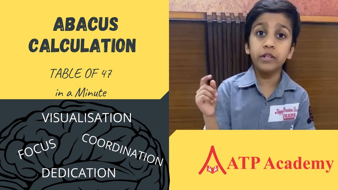 Table of 47 in a minute using Abacus | Visualisation