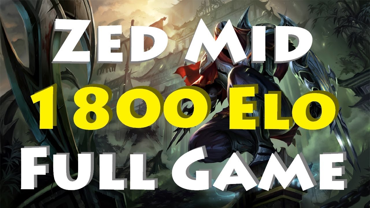 Zed Mid 1800 ELO Full Game | League of Legends