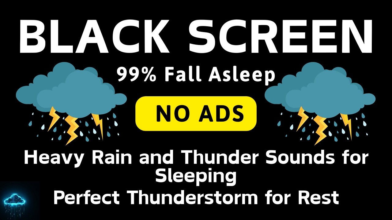 🔴 Сильный дождь и гроза — попробуйте послушать 3 минуты | Идеальная гроза