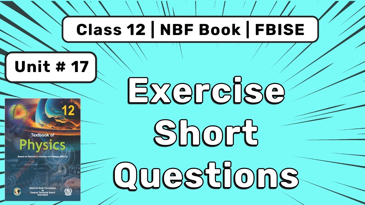 Exercise Short Questions | Ch 17 SHM | Class 12 Physics NBF Book | Federal Board 2025