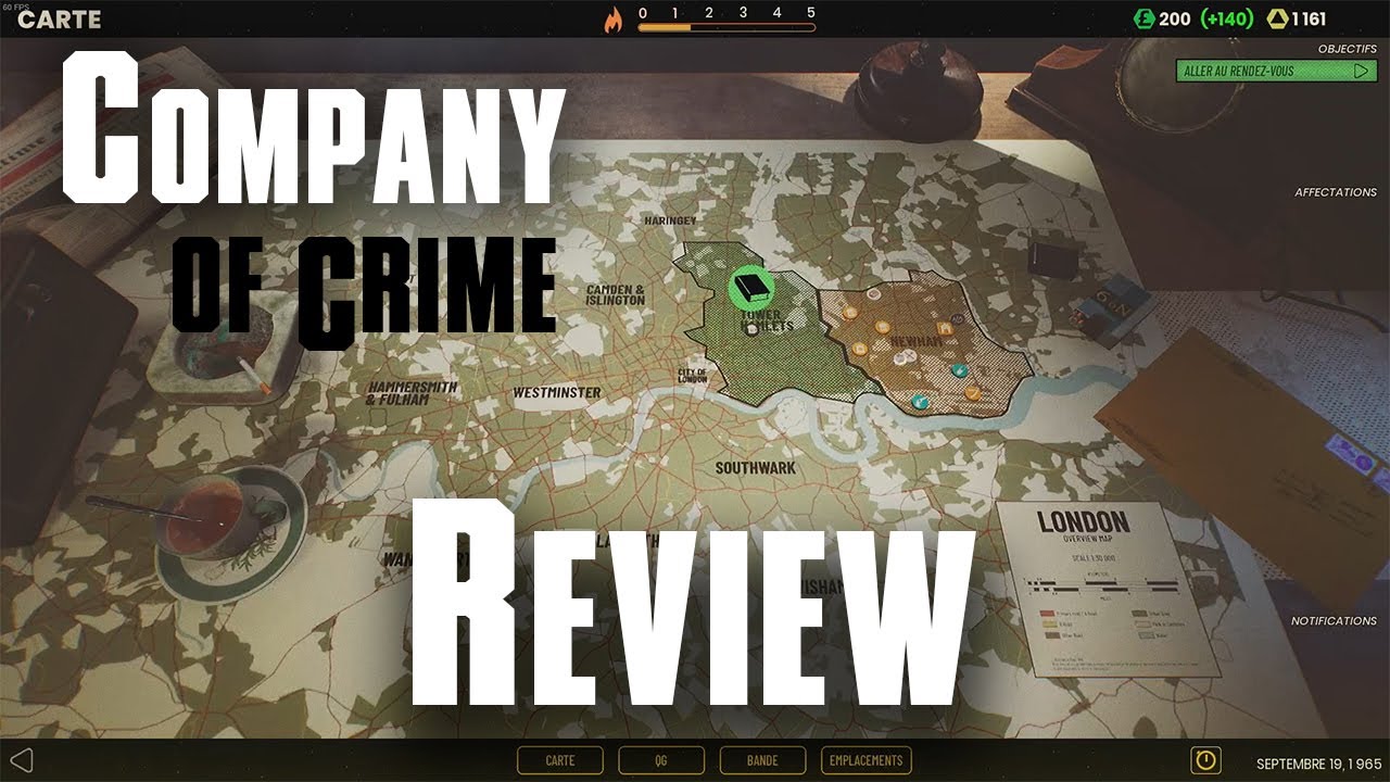 COMPANY OF CRIME - Review : Mon avis sur le jeu