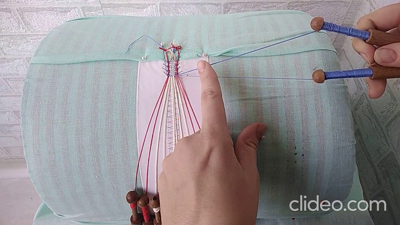 Что делать, если закончилась нить в кружевоплетении? Как наставить нить.