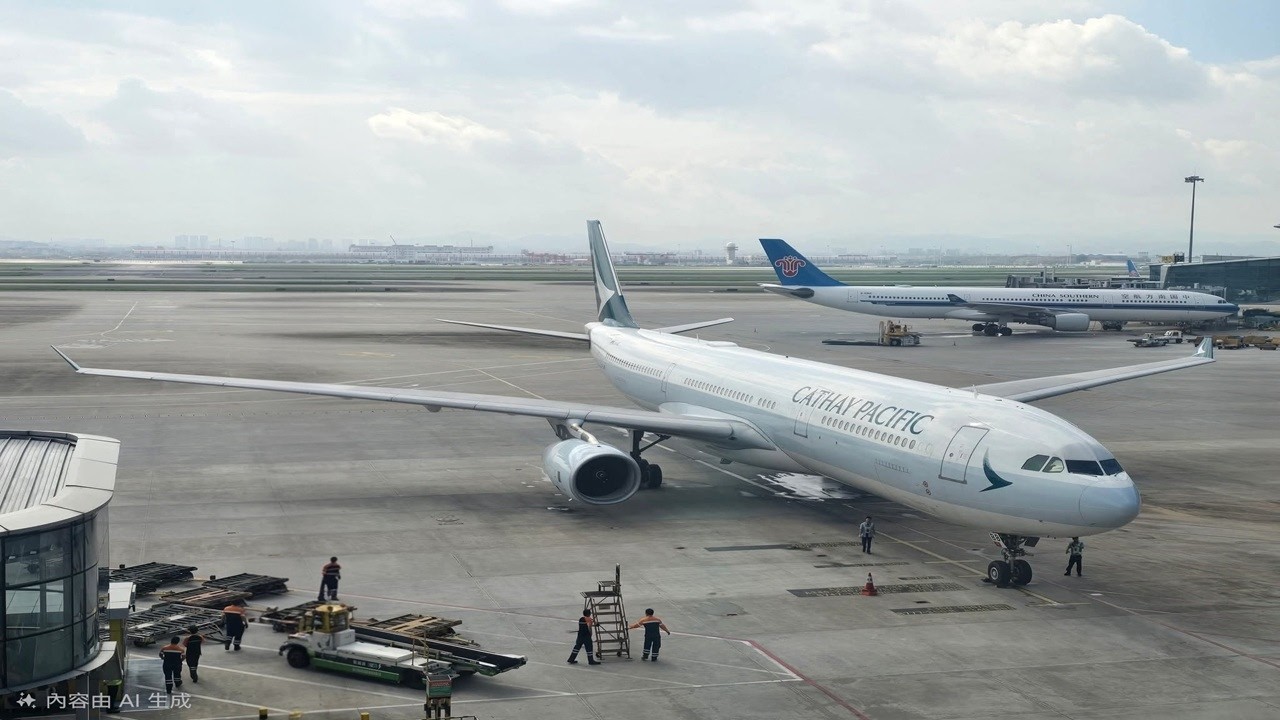 Cathay Pacific A330-300 Guangzhou To Hong Kong 