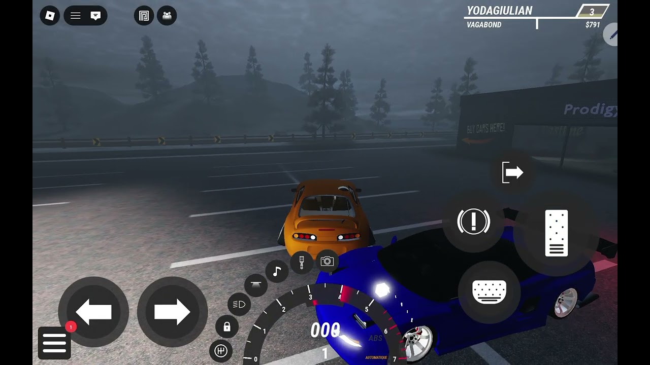 Bienvenue sur se gameplay incroyable je vous conseille d'aller sur le jeu il s'appelle prodige drift