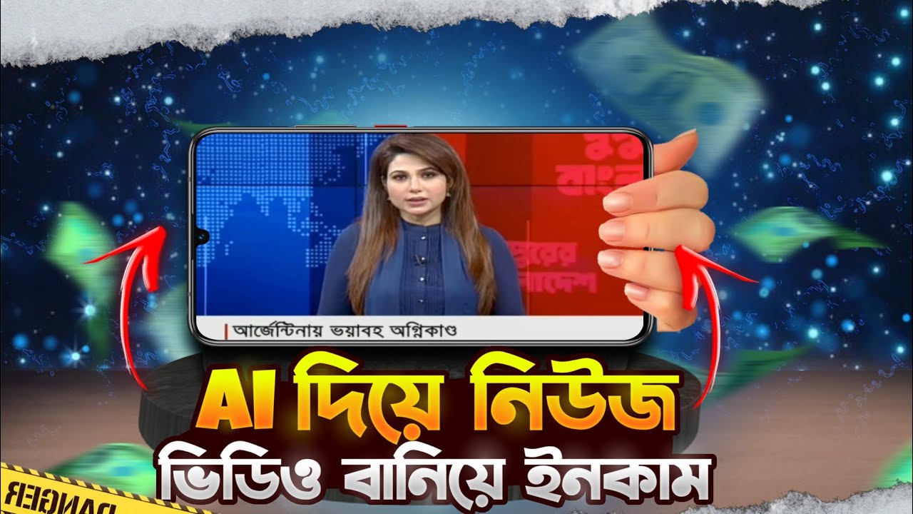 নিউজ ভিডিও কিভাবে বানাবো| নিউজ ভিডিও বানিয়ে ইনকাম|how to make news video in mobile 
