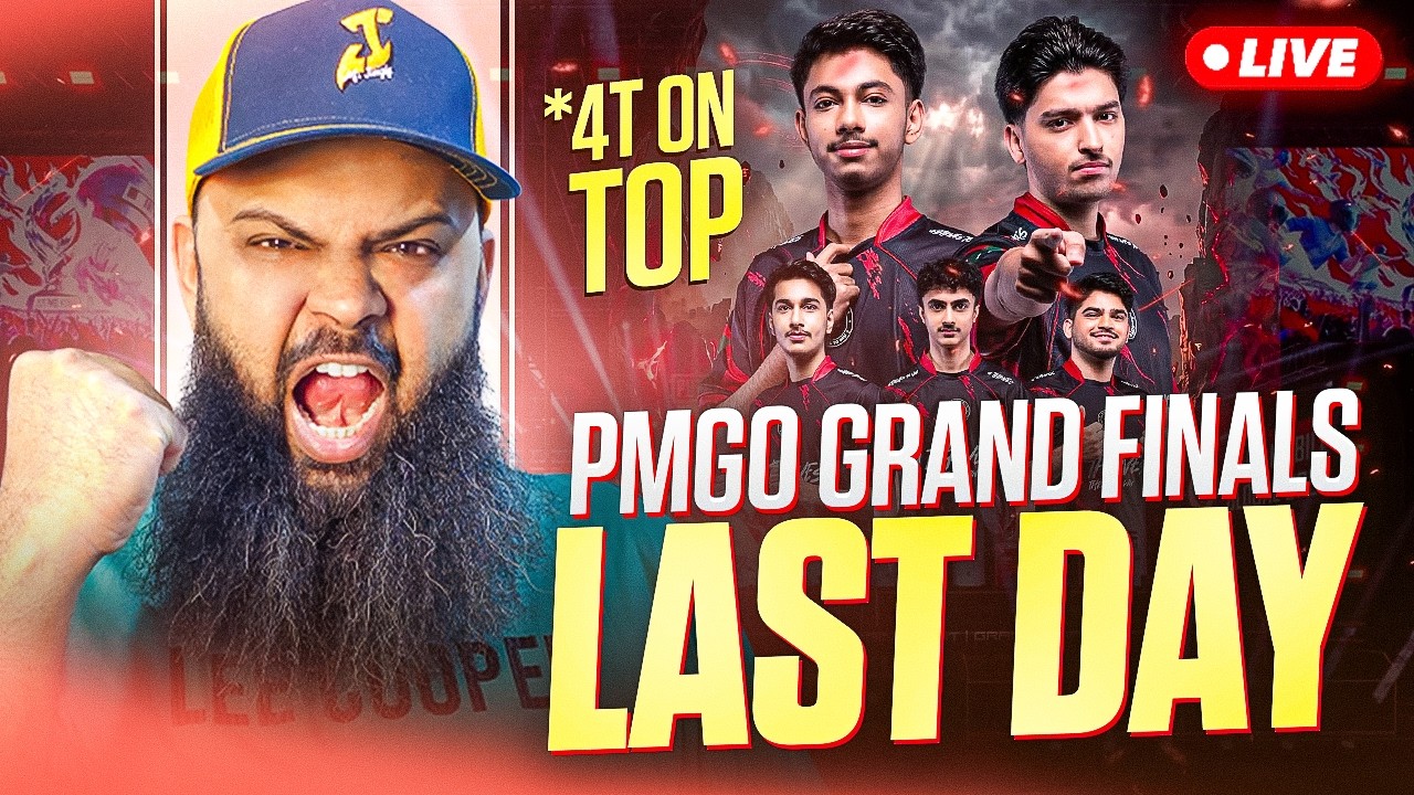 LIVE 🔥 PMGO 2026 Grand Finals Last Day 4T on Top 👑 PUBG Mobile