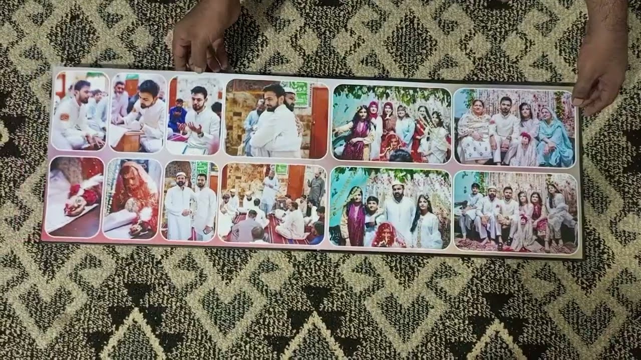 WEDDING ALBUM | 100 PHOTO ON 10 SHEETS WITH GLASS TOP | NABEEL SALAM FILMS