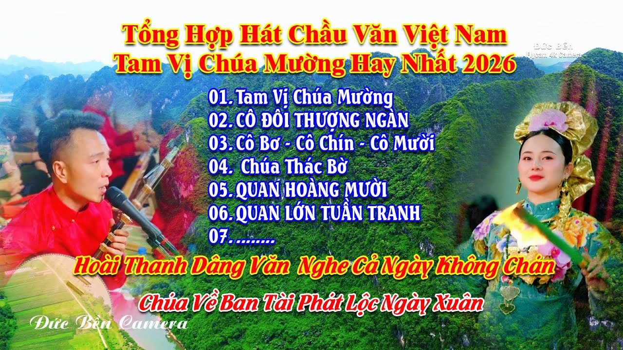 Tam vị chúa mường cô đôi thượng ngàn bản chầu văn hay nhất hoài thanh 2026