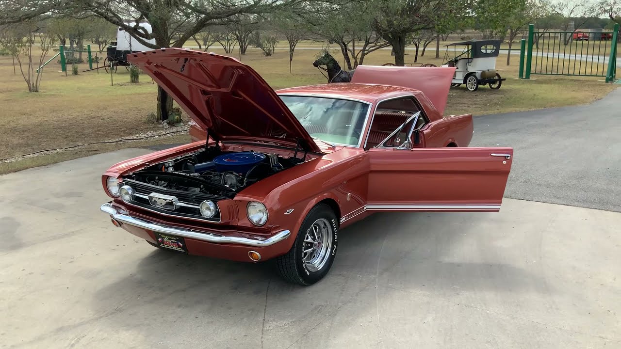 1966 Ford Mustang 289ci V8C4 Automatic PS PB AC Rare Emberglo Color