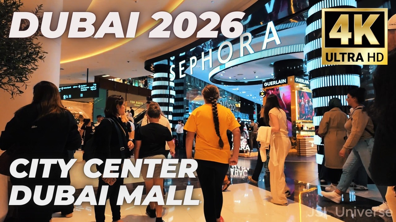 Dubai [4K] Amazing City Center, Burj Khalifa , Dubai Mall Walking Tour - 2026 🇦🇪