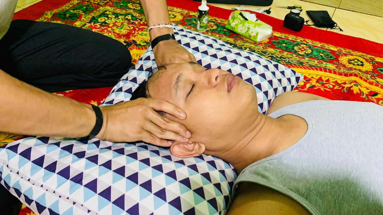 ASMR | This Head Massage While Lying Down Is The Most Enjoyable Thing❗️❗️@ridhomassageind