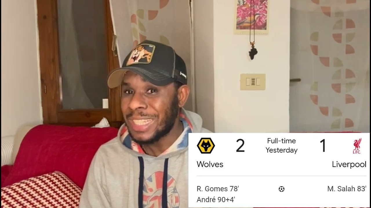 Wolves vs Liverpool match Reaction #arsenal #premierleague #liverpoolfc 