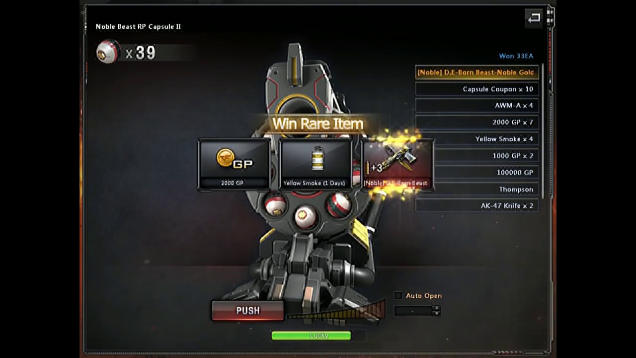 CF EU | open 50 capsule noble beast II+big head mode with sniper gameplay ITA