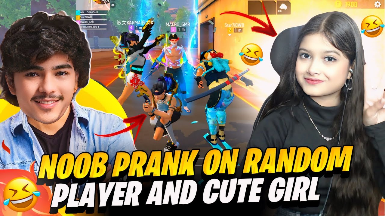 Noob Prank ON Random Player and Cute Girl on Cs Ranked😱 They Kick me😡 Garena free fire