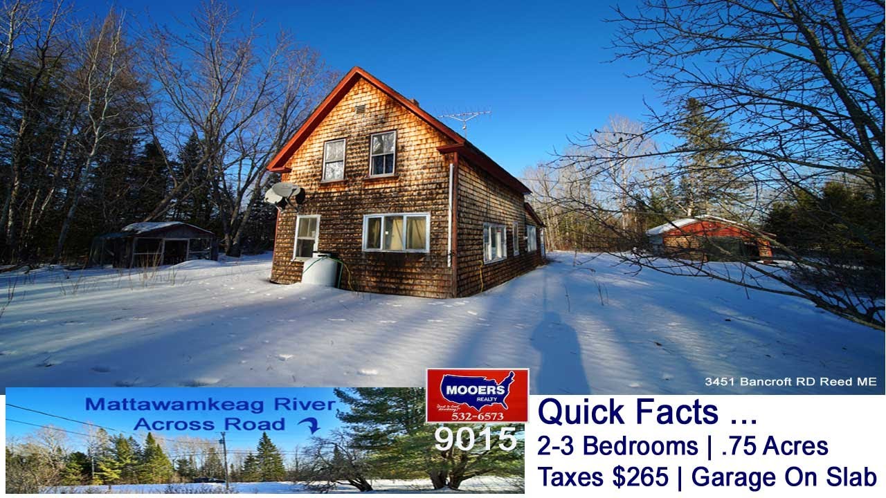 Low Cost Houses For Sale In Maine | Reed Plt ME $24,900 MOOERS REALTY 9015