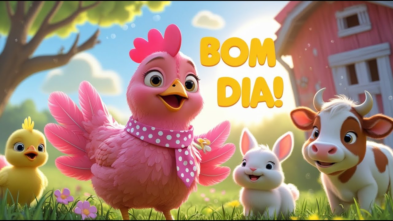 Bom Dia, Bom Dia Fazendinha 🌞 | Galinha Rosinha