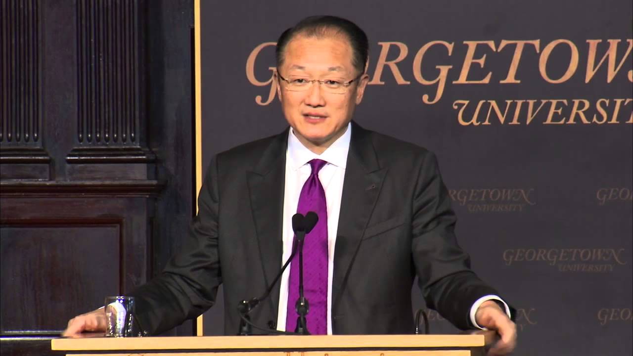 World Bank President, Dr. Jim Yong Kim, Speaks at Georgetown