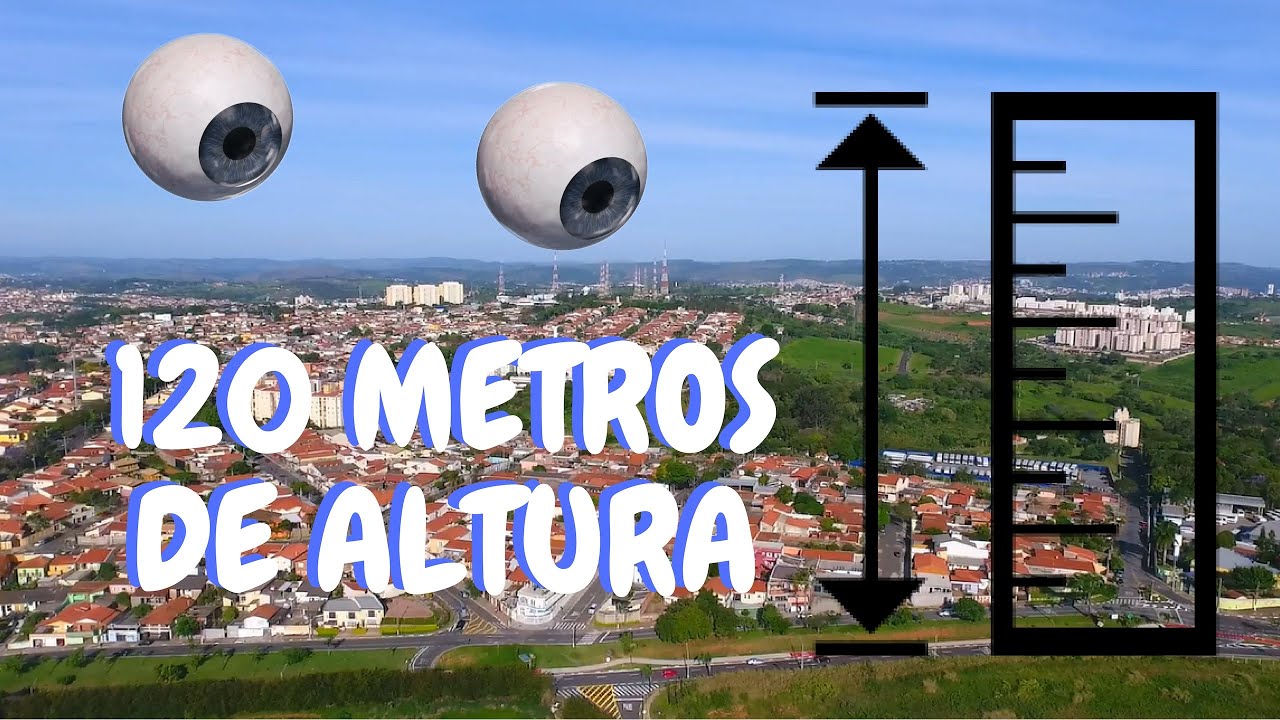 É Alto??? Veja Drone em 120 metros de altura(O máximo permitido pela ANAC).