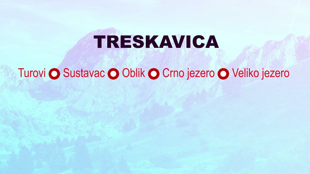 BOSNIA AND HERZEGOVINA HIKING GUIDE - TRESKAVICA (Turovi - Oblik  Jezera)