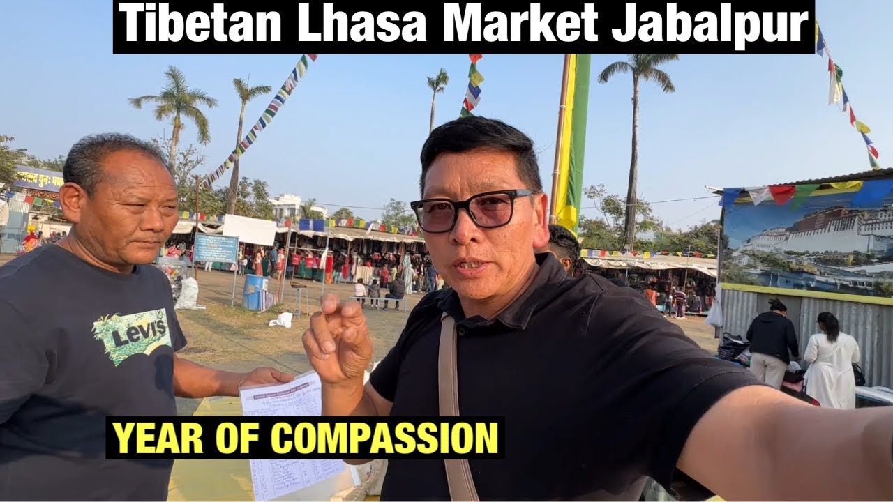 “90 Years of Compassion ❤️” || Jabalpur Tibetan Lhasa Market || Part -1  || Tibetan Vlogger ||