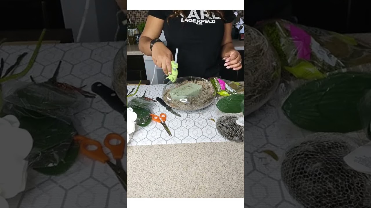 DIY Centerpiece Artificial Orchid