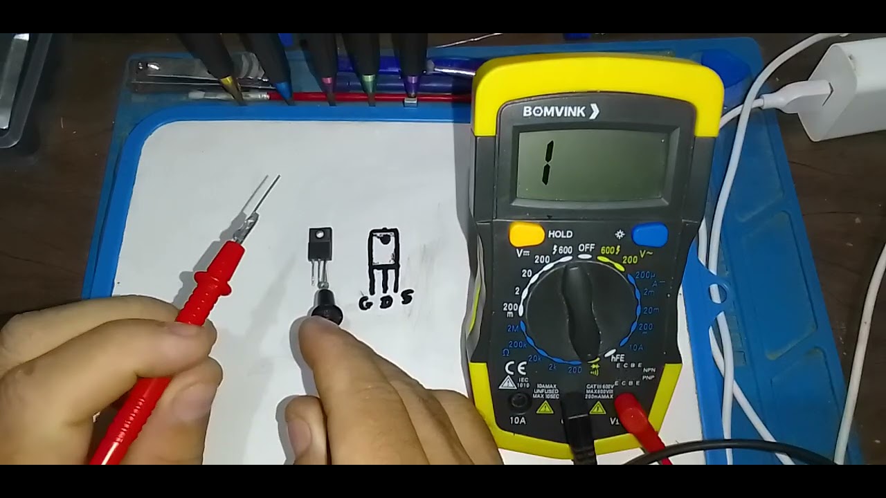 COMO TESTAR O TRANSISTOR MOSFET COM MULTIMETRO DIGITAL PRA INICIANTES