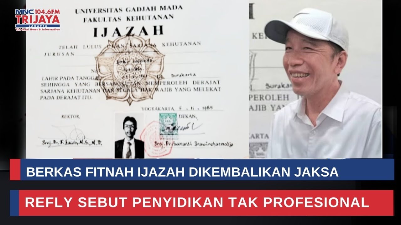 🔴Polemik Ijazah Jokowi, Refly Harun Yakini Penyidikan Kasus Roy Suryo Cs Tak Profesional || live IDB