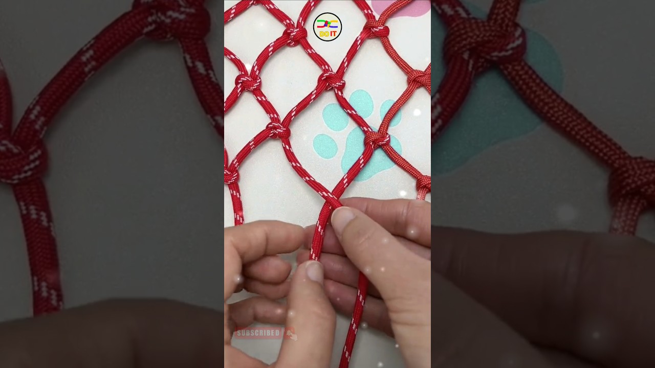 How to make net with rope #shorts #knot #git #diy #knotart @DoiT_03