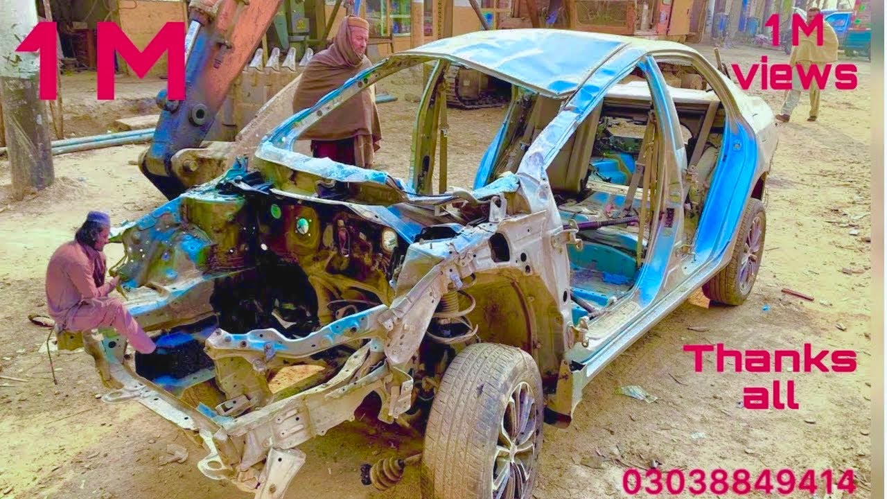 Modern Techniques How old model Toyota Car fully Restoration & Repairing in the local workshop 