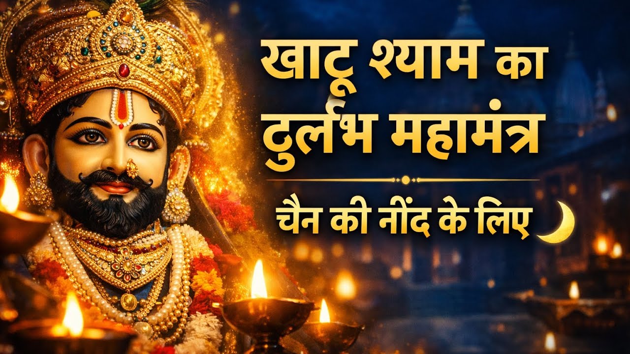सोने से पहले सुनें खाटू श्याम जी का प्रमुख महामंत्र 🙏 Sleep Healing Shyam Naam