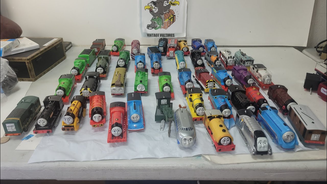 massive Thomas and Friends train lot pick up from Saturday's yard sale haul