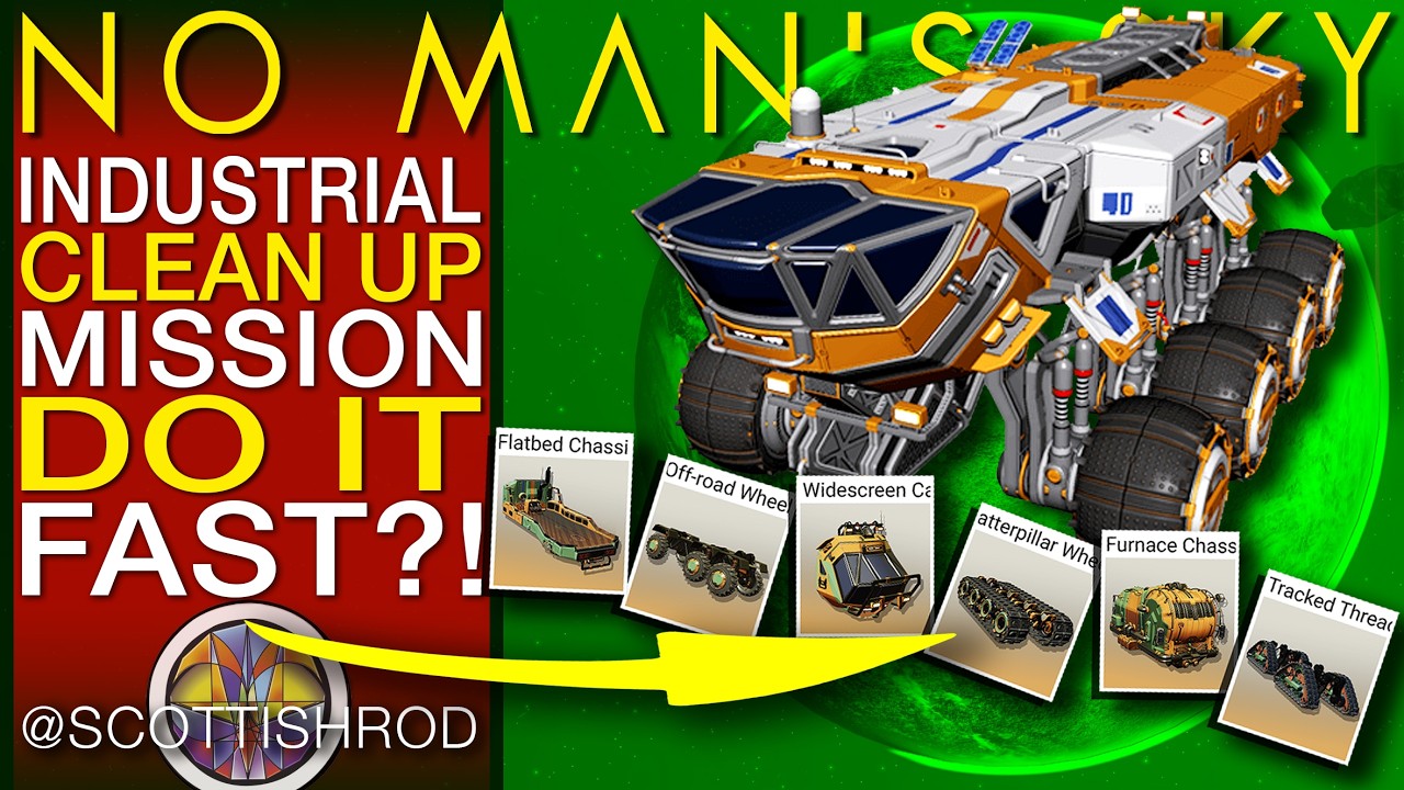 Industrial Cleanup Mission Do It FAST?!!! - All Upgrades - No Man's Sky Update - NMS Scottish Rod