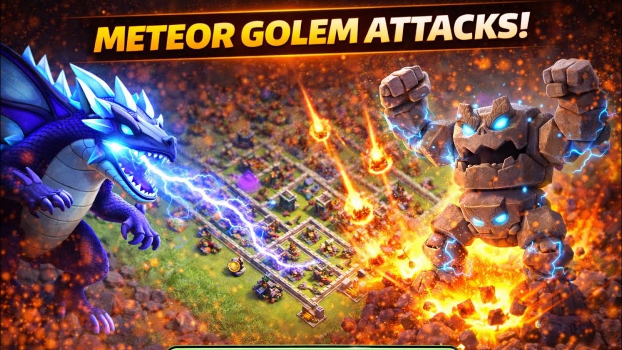 Electro Dragon + Meteor Golem 😱⚡ | This Combo Hits DIFFERENT!
