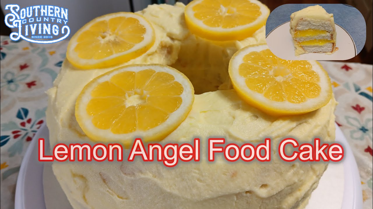 Lemon Angel Food Cake