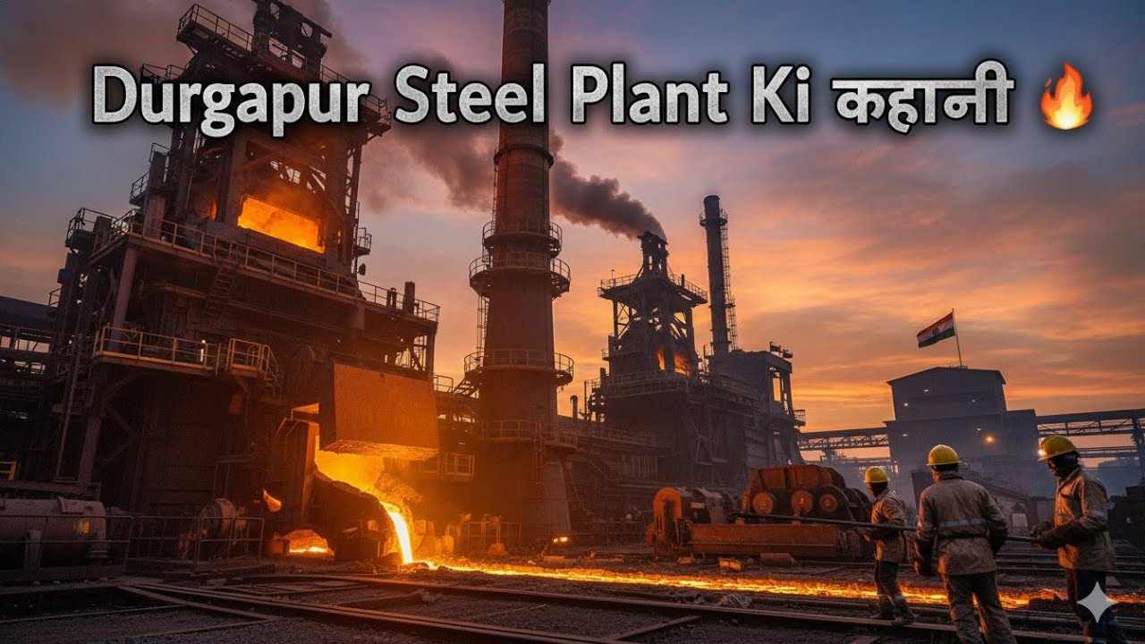 दुर्गापुर स्टील प्लांट की कहानी 🔥 | भारत की इस्पात नगरी | Durgapur Steel Plant Documentary in Hindi