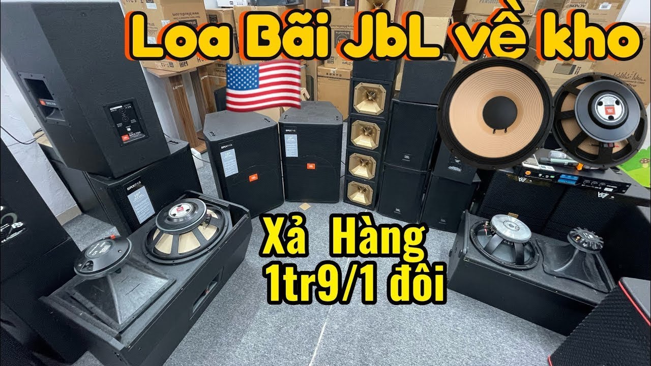 Loa Bãi JbL 400 về kho phục vụ ae chơi tết từ 220 côn 100 con hàng khủng giá bình dân 1tr9/1 đôi