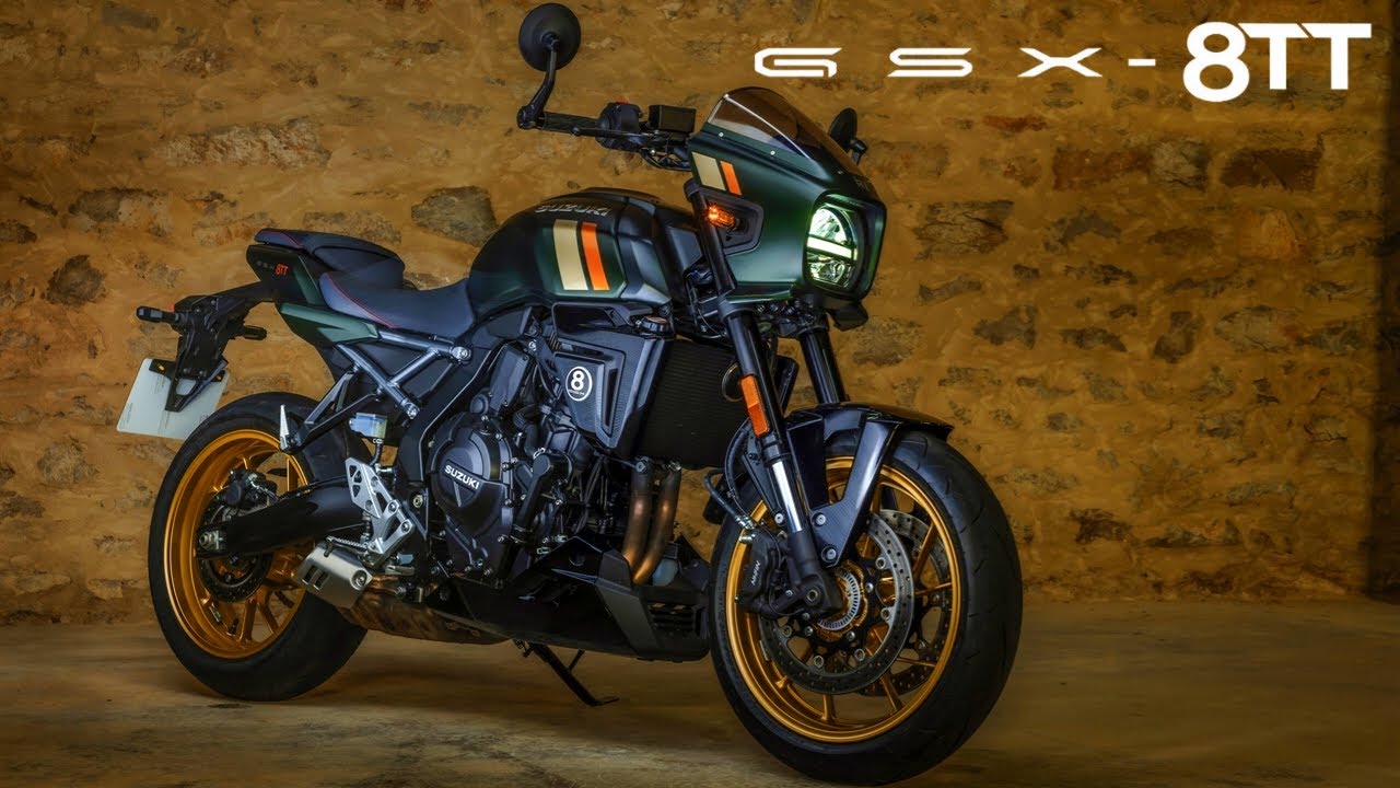 New 2025 Suzuki GSX-8TT (Pearl Mat Shadow Green) - The ULTIMATE Modern Retro Style Motorcycles!