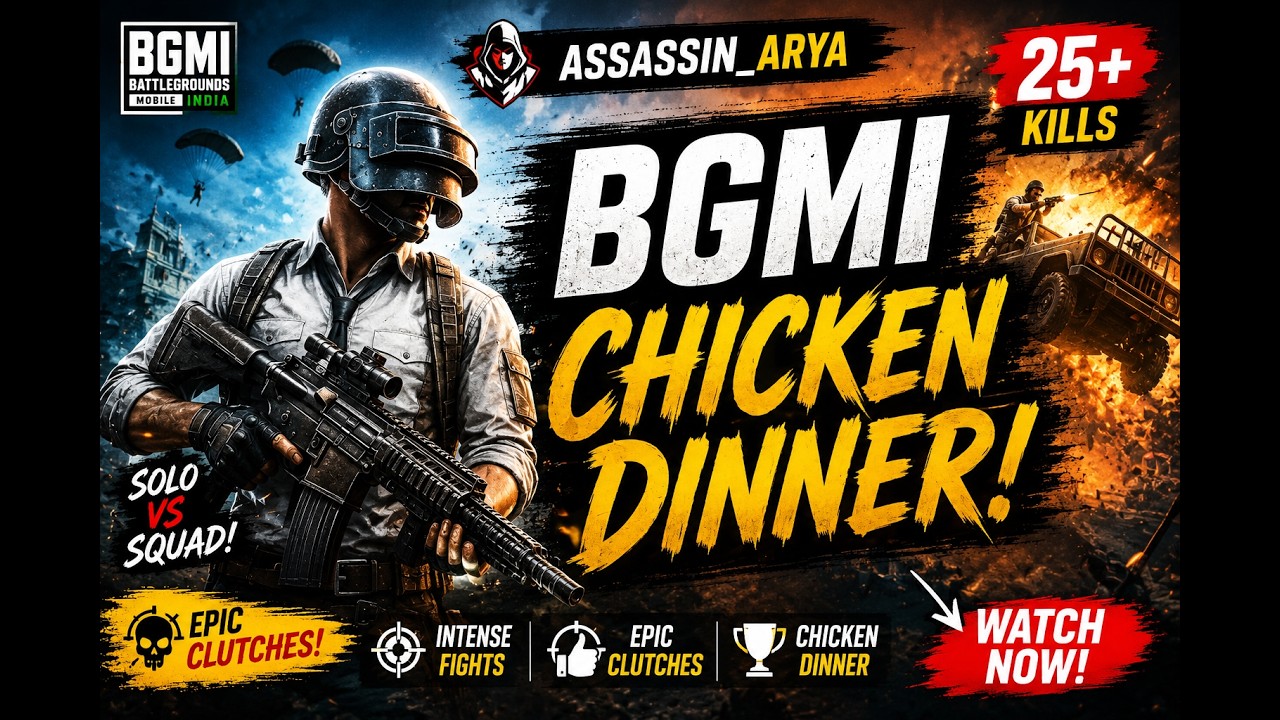 💥 One Match, Total Chaos! BGMI Gameplay  Assassin Arya