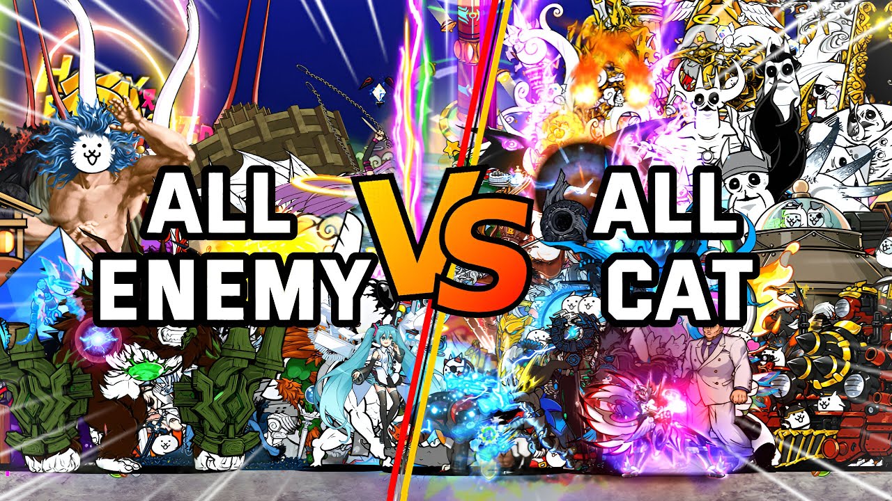 The Battle Cats : All Enemies vs All Cats