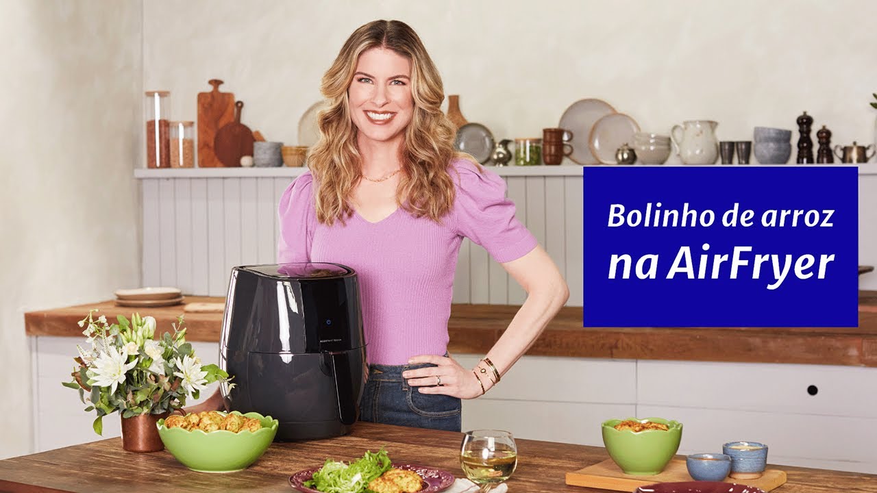 Bolinho de arroz na AirFryer | Contém o segredo para ficar levinho | Com Rita Lobo