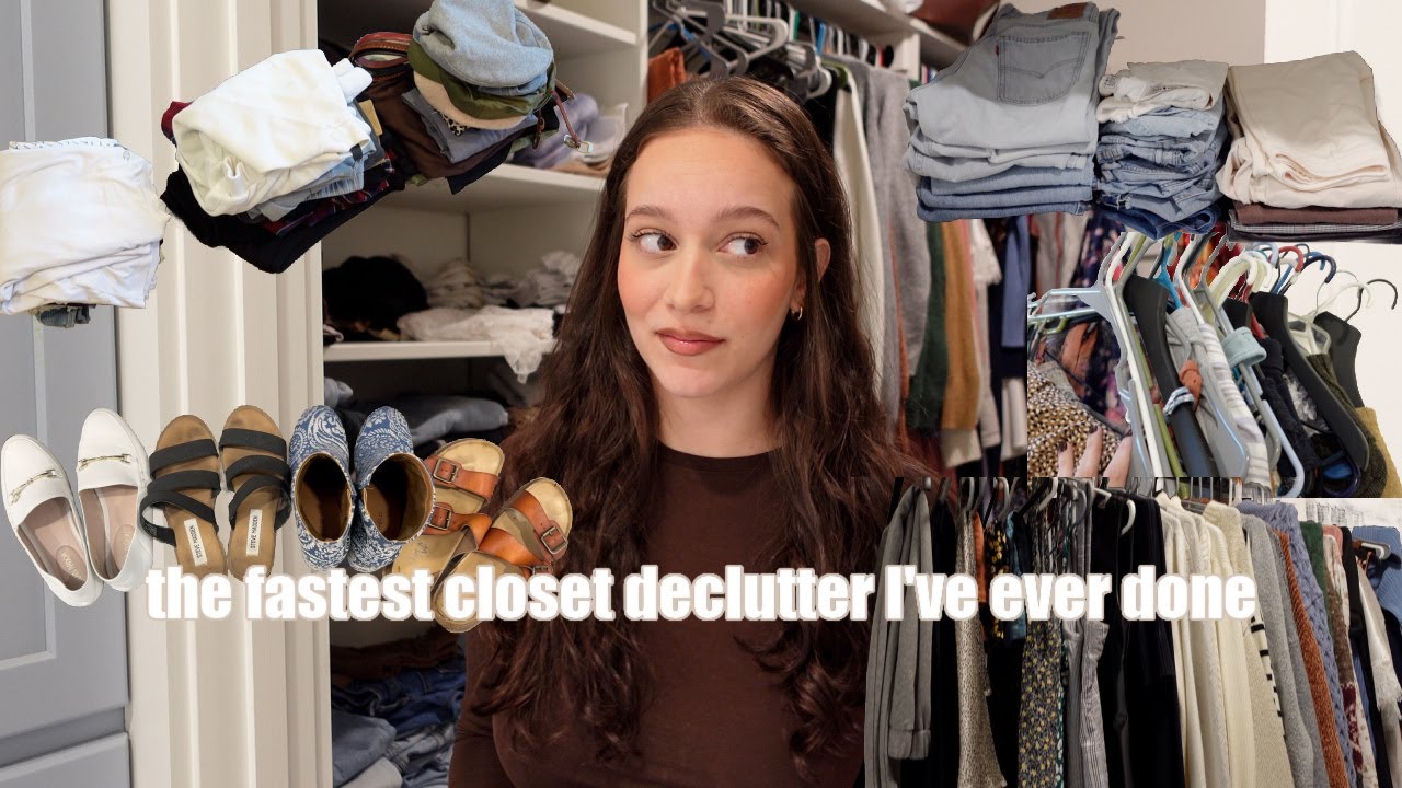 I finally decluttered my closet✨ A satisfying wardrobe reset! 2025