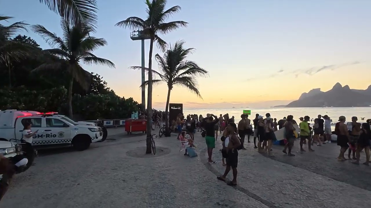 SUNSET ARPOADOR RIO DE JANEIRO IPANEMA BRAZIL