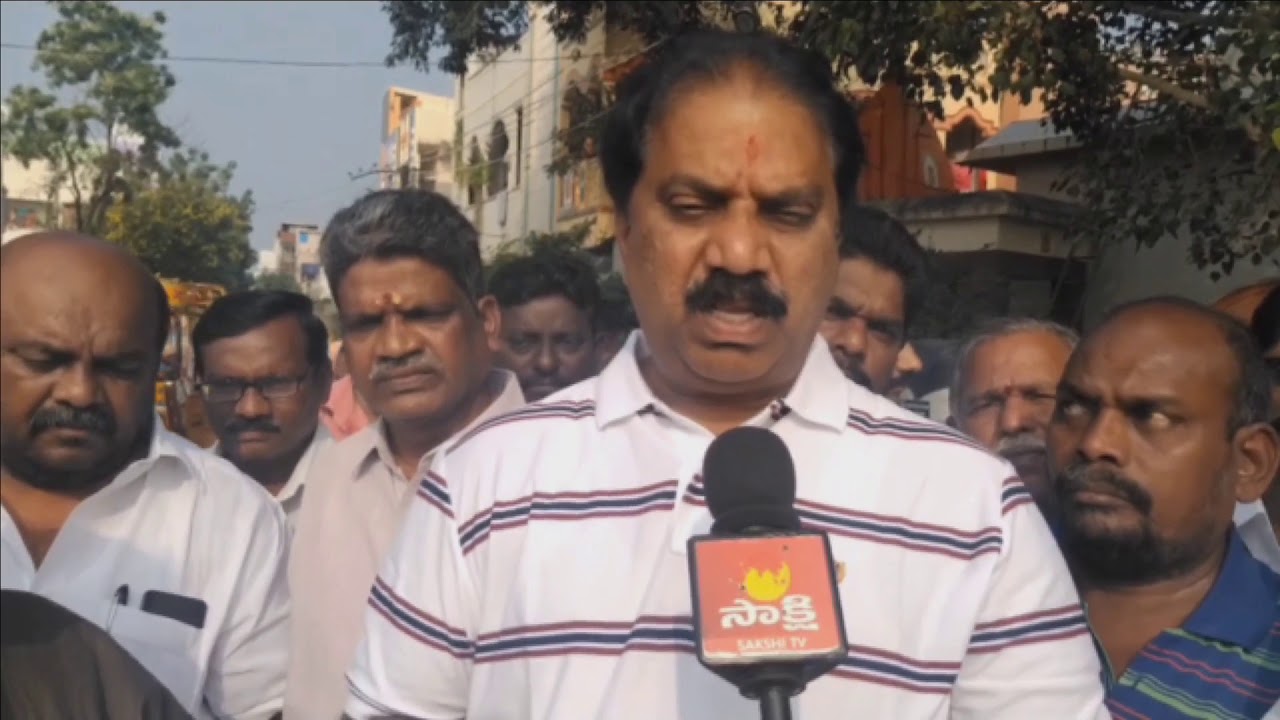 YSRCP MLA Malladi Vishnu visited 59th Division for Developing works. || Vijayawada ||