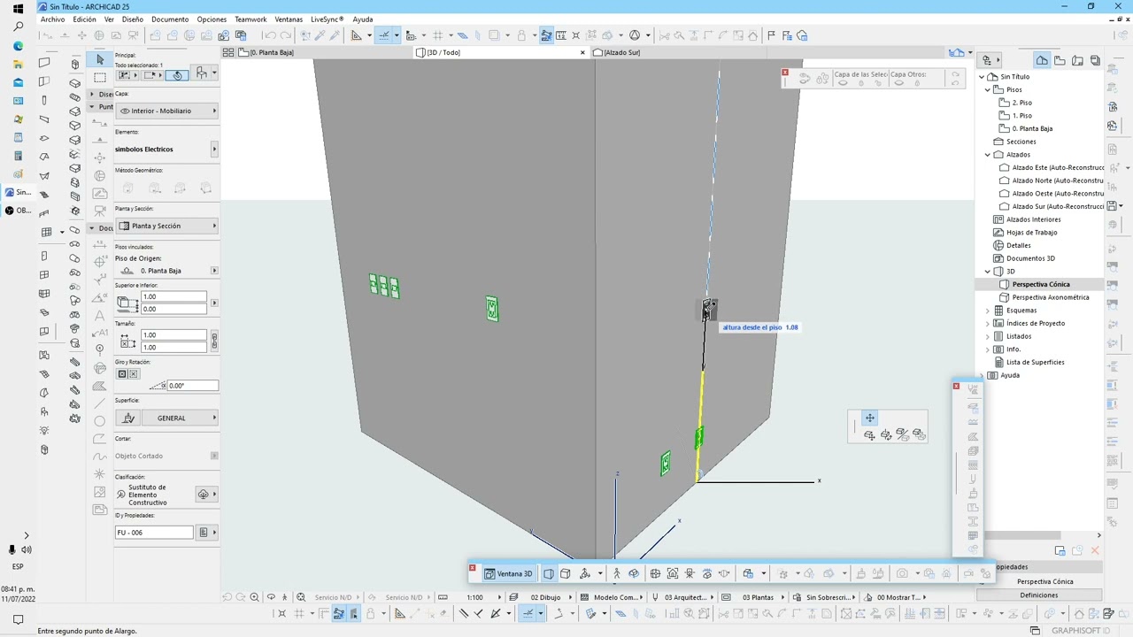 OBJETO ELECTRICO ARCHICAD GDL VER 2