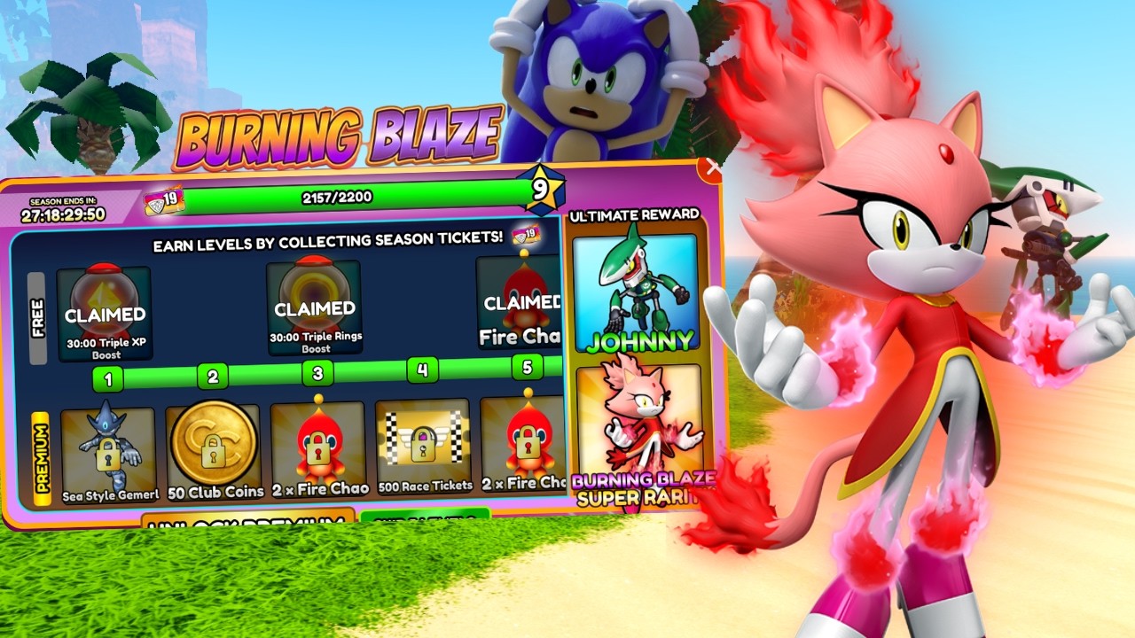 Burning Blaze наконец-то появился в Sonic Speed ​​Simulator! *Быстрый пропуск 19 + предмет из CODEX*