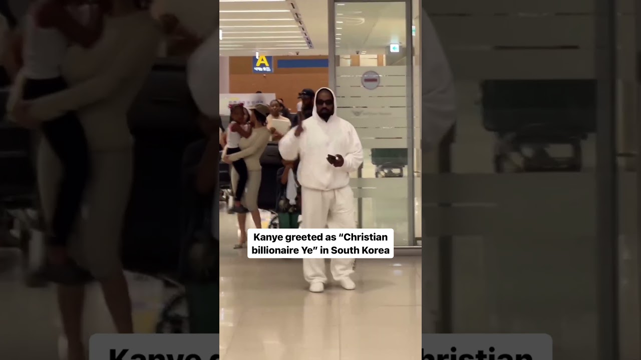 Kanye West greeted as "Christian billionaire Ye" in South Korea