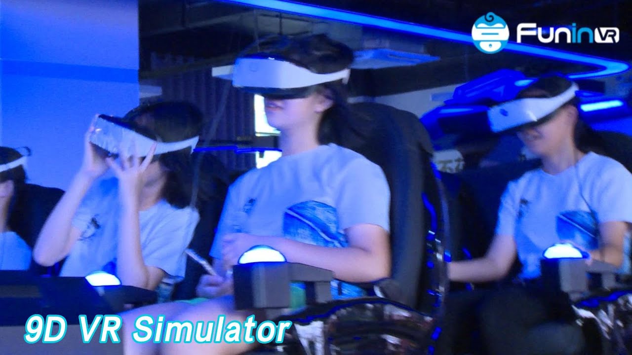 6 Players 9D VR Simulator Chair Steel Electrical Crank For Tourist Attractions