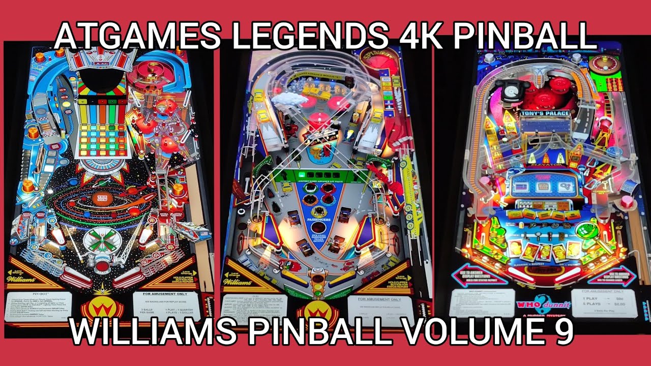 AtGames Legends 4k Pinball - Williams Pinball Volume 9 Gameplay #atgames #zenstudios 